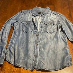 Denim Button-Up Shirt by Jacob